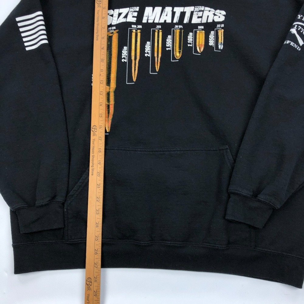 Grunt Style Hoodie Mens 2X Size Matters Sweatshirt 2A - Picture 2 of 7